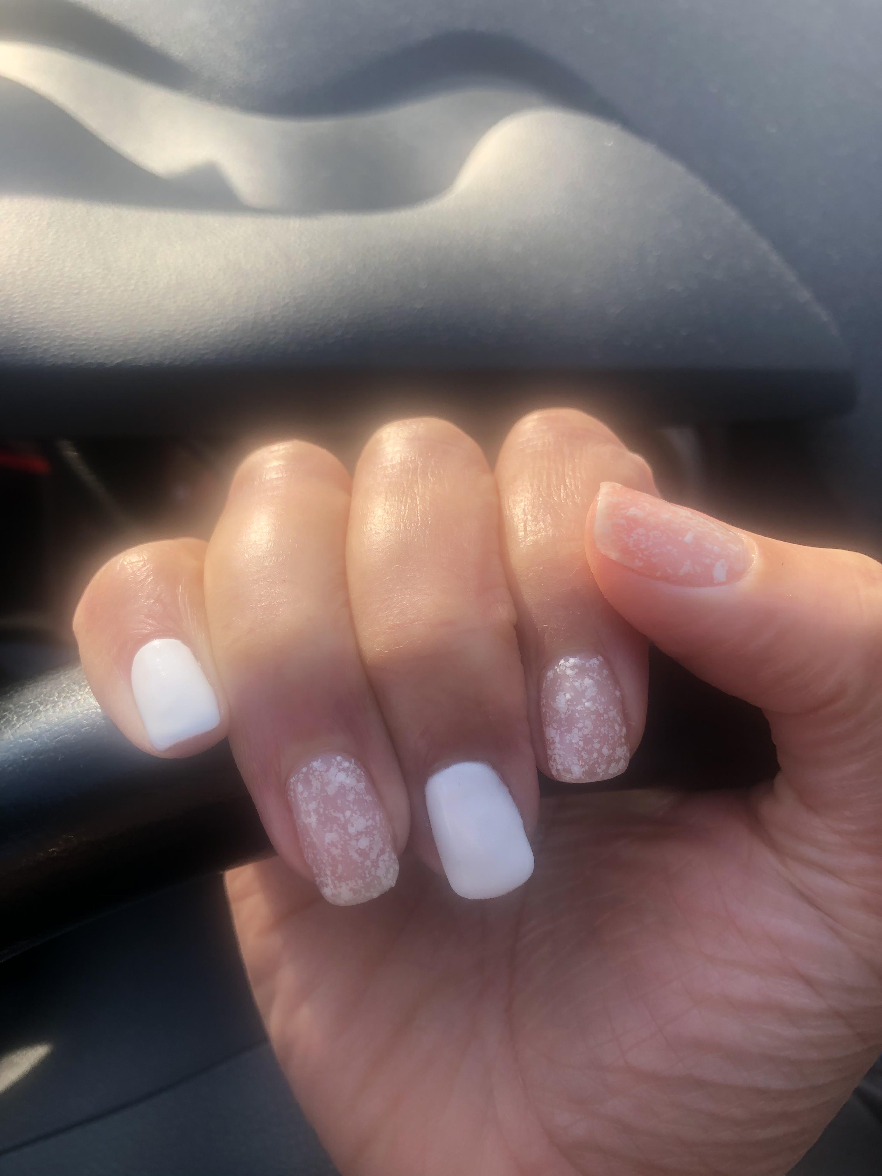 Acrylic nail with Triangle - Tip N Toe Nails in Rochester